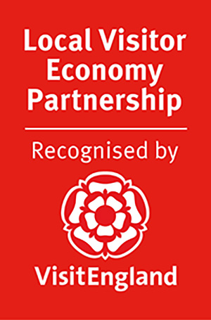 Image says 'Local Visitor Economy Partnership' and 'Recognised by VisitEngland'